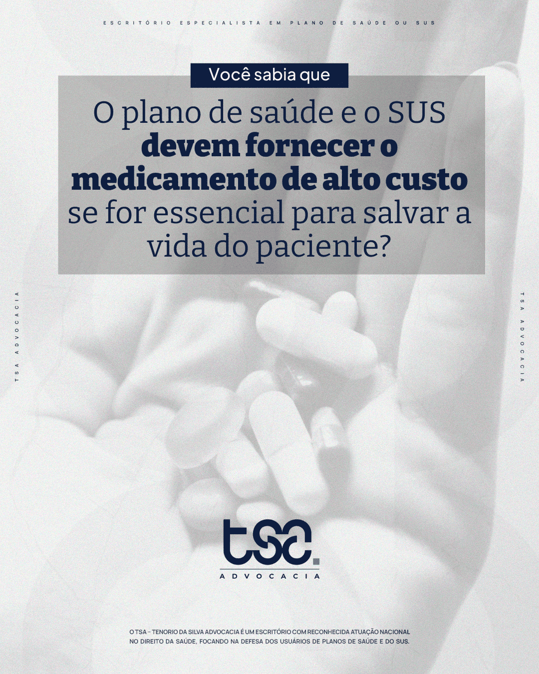 Posts TSA Novo Formato 2 1 | Pessoas com diabetes têm direito a insulinas análogas, bombas de infusão, sensores de glicemia e medicamentos de alto custo pelo plano de saúde ou SUS. Negativas podem ser revertidas na Justiça.