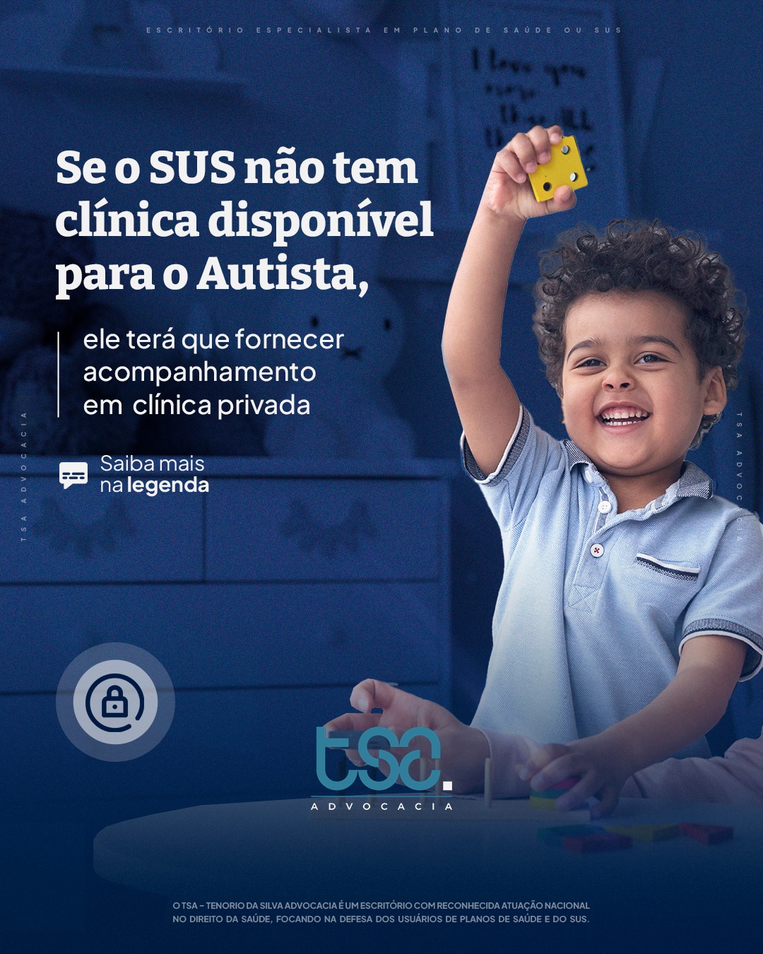 🧩 Quando o SUS não oferece o tratamento adequado para o paciente com autismo, o dever do Estado não desaparece. Se não houver vaga em clínica conveniada, ou se o serviço público não disponibilizar as terapias prescritas de forma tempestiva, o paciente tem direito de realizar o tratamento em clínica particular, com cobertura pelos entes públicos responsáveis. 🏥⚖️ Esse entendimento já está consolidado nos tribunais: o acesso à saúde é um direito fundamental, garantido pela Constituição, e não pode ser frustrado por omissão do Estado. 📌 Basta haver prescrição médica e ausência da terapia na rede pública para que se configure a obrigação do custeio via rede privada. 💡 O tratamento não pode esperar. O desenvolvimento da pessoa com TEA depende da continuidade, da intensidade e da qualidade das terapias indicadas.
