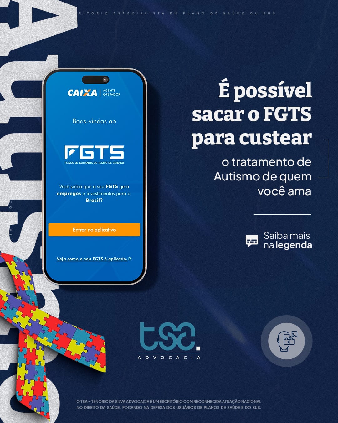 Plano negou terapia para autismo? Seu filho tem direito. Saiba como agir | Advogado especialista em Direito do Autista, e em Ações de Autismo 4 | Pessoas com TEA têm direito a ABA, fonoaudiologia, psicologia e outras terapias pelo plano de saúde ou SUS. A negativa pode ser revertida judicialmente. Entenda como. POST 9 | Pessoas com TEA têm direito a ABA, fonoaudiologia, psicologia e outras terapias pelo plano de saúde ou SUS. A negativa pode ser revertida judicialmente. Entenda como.