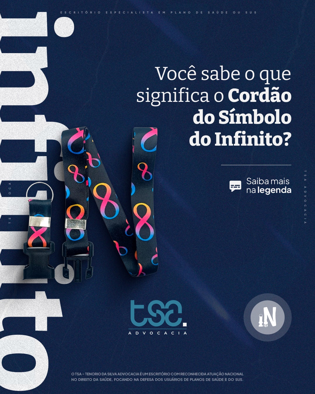 Plano negou terapia para autismo? Seu filho tem direito. Saiba como agir | Advogado especialista em Direito do Autista, e em Ações de Autismo 2 | Pessoas com TEA têm direito a ABA, fonoaudiologia, psicologia e outras terapias pelo plano de saúde ou SUS. A negativa pode ser revertida judicialmente. Entenda como. ♾️ Você sabe o que significa o cordão com o símbolo do infinito colorido? Talvez você já tenha visto alguém usando esse cordão em aeroportos, hospitais, shoppings ou até na escola — e não tenha entendido o que ele representa. 📍 O cordão com o símbolo do infinito colorido é mais do que um acessório: é um instrumento de identificação e inclusão, utilizado por pessoas com Transtorno do Espectro Autista (TEA) e por outras pessoas com deficiências invisíveis. 🔁 O símbolo do infinito representa a neurodiversidade, ou seja, a ideia de que cada cérebro funciona de maneira única e que todas essas formas de funcionamento devem ser respeitadas. As cores vibrantes simbolizam a variedade de experiências, habilidades e desafios vividos por pessoas autistas. 🎗️ Quem usa esse cordão está comunicando ao mundo — muitas vezes de forma silenciosa — que pode precisar de mais tempo, de paciência, de compreensão. É um pedido por empatia em momentos que podem parecer simples para a maioria das pessoas, mas que são desafiadores para quem vive com TEA. 🚫 Não se trata de privilégio, e sim de acessibilidade e respeito. É uma ferramenta que facilita o acolhimento em atendimentos médicos, filas, embarques, interações em locais públicos, entre outros. 💙 Entender o que esse símbolo significa é um passo importante para construirmos uma sociedade mais justa, mais sensível e mais humana.
