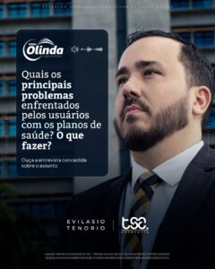 Quais os principais problemas enfrentados pelos usuários com os planos de saúde?: Entrevista na Rádio Olinda com o advogado Evilasio Tenorio 1 | Advogado Evilásio Tenorio explica na Rádio Olinda o que fazer quando o plano de saúde nega tratamento e como garantir o direito pela via judicial. Advogado Evilásio Tenorio durante entrevista à Rádio Olinda sobre negativas de planos de saúde e os direitos dos pacientes