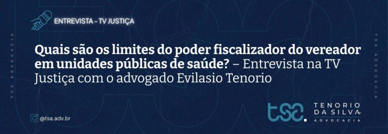 Início 8 | Advogado especialista em Direito da Saúde. Negativa de plano de saúde, medicamentos de alto custo, cirurgia robótica e autismo. Atendimento online em todo o Brasil. Limites do poder do fiscalizador em unidades públicas de saúde, entrevista na TV Justiça com advogad.