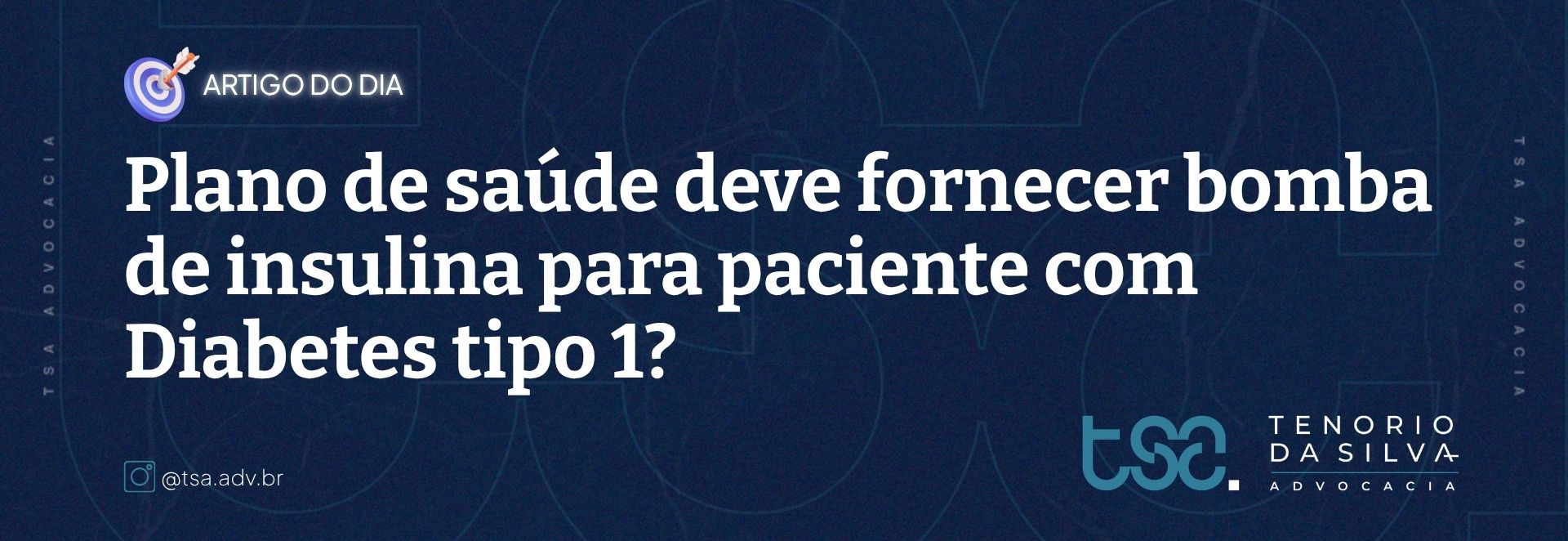 Início 4 | Advogado especialista em Direito da Saúde. Negativa de plano de saúde, medicamentos de alto custo, cirurgia robótica e autismo. Atendimento online em todo o Brasil. Plano de saúde deve fornecer bomba de insulina para paciente com Diabetes tipo 1.